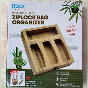 ZIPLOCK BAG ORGANIZER Premium Quality Wall Mount